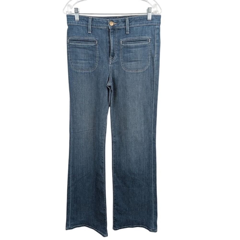 Vince Fonda Style Blue Denim‎ Stretch Jeans sz 30 Ophelia Flare Leg Trouser